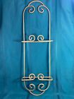 2 Tier Metal Wall Hanging Collectible Gold Plate Rack Holder Display Shelf 28 