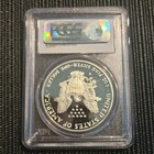2001-w  1 American Silver Eagle Pcgs Pr69dcam Proof 1 Oz