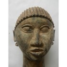 Benin-style Bronze Head     Nigeria  Cast Metal