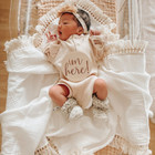Cotton Muslin Swaddle Blankets Baby Tassel Blanket Baby Wrap Sleeping Quilt