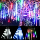 288 192led Lights Meteor Shower Rain 8 Tube Tree Outdoor Light Home Party Decor
