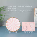 5 Inch Clear Plastic Easels Or Stand plate Holders To Display Pictures Or Other