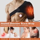 Shoulder Heating Brace Pad Electric Heated Wrap Therapy Shoulder Pain Relief