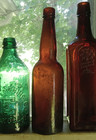 1883 Southern Brewing Co New Orleans Rare Base Emb Beer Bottle Applied Lip