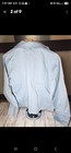 Motto Jacket Womens Medium Light Blue Blazer Coat Denim Button Long Sleeve Qvc