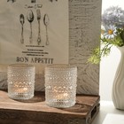Best 12pcs Large Votive Candle Holder  2 7   3 5in Clear Glass Tea Light Holders