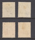 Trinidad Sc 68  92a  103  106 Mlh  1883-1909 Issues  4 Diff  Fresh  Bright  F-vf