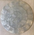 Kim Seybert Gray Round Capiz Shell Placemats   15    Set Of 4