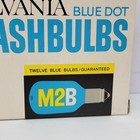 Nos Sylvania Blue Dot Flash Bulbs  M2b For Vintage Camera Ge   Westinghouse