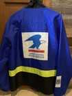 Forever 21 Men s U s  Mail Usps Colorblock Snap Full Zip Jacket Blue M