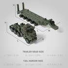 M1070 Military Truck 1 72 Scale Quick Build Model Kit Army Green Vehicle Gift