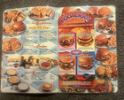 Vtg 2000 Denny s American Diner Restaurant Table Menu Foldable Laminated Inserts