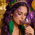 Purple Body Glitter Stick mardi Gras Face Hair Glitter festival Concert Rave Out