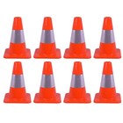 8pcs 12 18 28  flexible Pvc Traffic Cones With Reflective Collar High Visibility