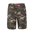 Mens Camouflage Cargo Combat Shorts Army Work Casual Cotton Chino Half Pant Camo