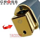 Cross Armory Shiny Gold  0 Grip Extension Pad Plate Magazine For Glock 17 22 31