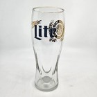 Miller Lite 20oz 8  Tall Gold Rim Beer Drinking Glass Pilsner Barware Brewery