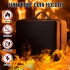 Affrolling 65 Slot Fireproof Waterproof Coin Slab Storage Case