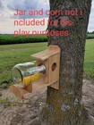Handmade Cedar Jar Squirrel Feeder Without Jar 