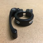 New Alloy Bicycle Seat Post Clamp W long Quick Release Lever Varies Sizes Black
