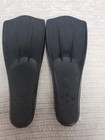 Black Flippers For Adults Or Kids Scuba Diving And Snorkeling Fins Size 7-9