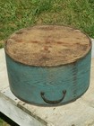 Large 14  Antique Primitive Blue Dry Measure Pantry Box Daniel Cragin