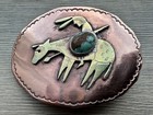 Vintage Southwestern Style Mixed-metal Set Belt Buckle And Cuff Bracelet 5 5   