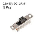5 Pcs 8-pin Pcb 3 Position On on on Dp3t 2p3t Panel Mini Slide Switch