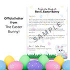 Personalized Letter Package From The Easter Bunny  Plus Coloring Book   Stickers
