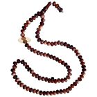Muslim Marble Dark Brown 8x7mm Oval Plastic Prayer Beads 99ct Dhikr Tasbih Sibh