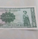Paraguay 1 Guarani L  1952 P-193a  a-prefix unc Soldier Free Post 