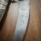 Vintage Moroccan Koummya Dagger Ornate Silver Sheath Curved Jambiya Khanjar