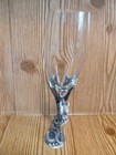 Myths And Legends Champagne Flutes Pewter Dragon Castle Gothic Glass New 2002