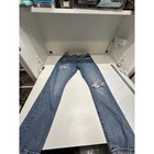 Levis 501 Skinny Jeans Womens 28x28 Medium Wash Distressed High Rise Button Fly