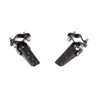 1pair Bicycle Steel Foldable Folding Fork Foot Step Pegs Black For Bike Bmx Mt    