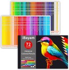 72 Count Colored Pencils For Adult Coloring Books  Soft Core  Ideal For Drawi   