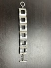 Mexico Sterling Silver 925 Open Square  Bracelet 47 5 Grams - 7 5 