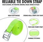 Cartman 1  X 12 lashing Straps Cargo Tie-down Strap Up To 600lbs  6pk Green