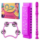 Easttop Kid Musical Instrument Set Harmonica Flute Tambourine Children s Toy Set