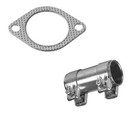 Resonator Extension Pipe Muffler Exhaust System For 2002-2008 Mini Cooper 1 6l