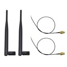 2 X 2 4ghz 6dbi Indoor Omni-directional Wifi Antenna 802 11n b g Rp-sma Female 