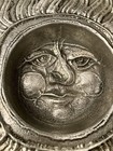 Don Drumm Aluminum Small Sun Face Art Decorative Dish Tray Bowl Signed