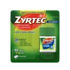 Zyrtec 24 Hour Allergy Relief Tablets - 10mg  90 Ct Exp 10 24 25