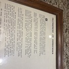 Vintage Framed Replica Copy Instrument Of Surrender 