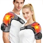 Shoulder Heating Pad With Massage  Cordless Heated Shoulder Wrap For Pain Relief