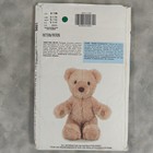 1991 Butterick 5601 Greeting Bear 9  Teddy Bear Sewing Pattern Vintage Plush Toy