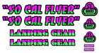 So Cal Flyer 10 75  Drips Die Cut Sticker Kit Decals Landing Gear Bmx Bikes 6061