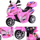 Kids Pink Ride On Motorcycle 3 Wheel Battery Powered Electric Toy Power Bicycle
