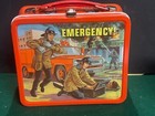 1973 Aladdin Emergency  51 Vintage Metal Lunchbox And Thermos Fire Truck