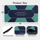 70 X 35 Inch Poker Mat For Table  Texas Hold em Poker Table Top Mat With Carr   